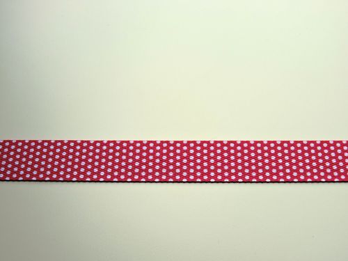 Gurtband Punkte pink/weiß