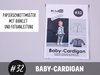 Papierschnitt Baby-Cardigan